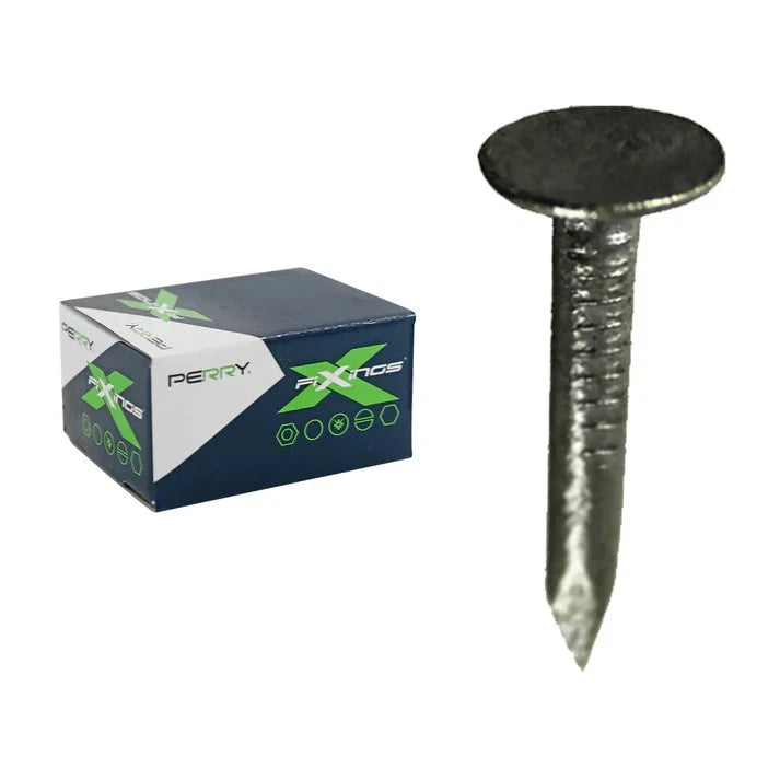 390 x 13mm Galvanised Clout Nails XL Head Roofing Felt Nails 0.5kg Box